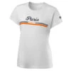 Wilson Women's Paris 2021 Tech Tee (White) -YONEX Store WRA800401 0 W PARIS 2021 TECH TEE Womens White Maritime Orange.png.cq5dam.web .1200.1200