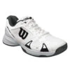 Wilson Rush Pro 2.5 Junior Tennis Shoe (White/Pearl) 1 Wilson Rush Pro 2.5 Junior Tennis Shoe (White/Pearl) -YONEX Store WRS322490 Jr Rush Pro 2.5 White PearlBlue Black