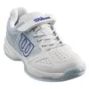 Wilson Stroke Junior Tennis Shoe (White/Blue) -YONEX Store WRS324040 Jr Kaos Stroke White PearlBlue DazzlingBlue Hero