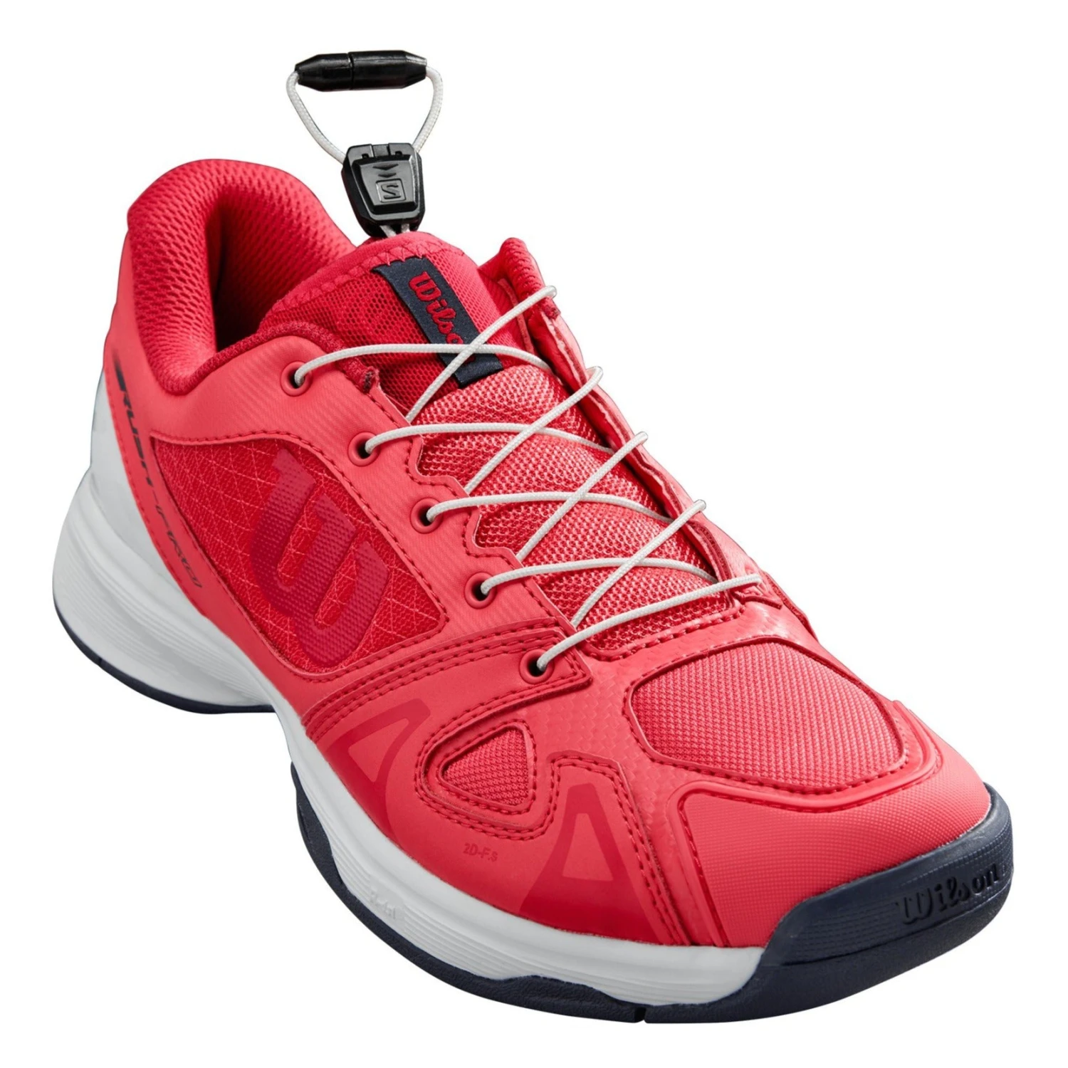 Wilson Rush Pro QL Junior Tennis Shoe (White/Pink) 3 Wilson Rush Pro QL Junior Tennis Shoe (White/Pink)