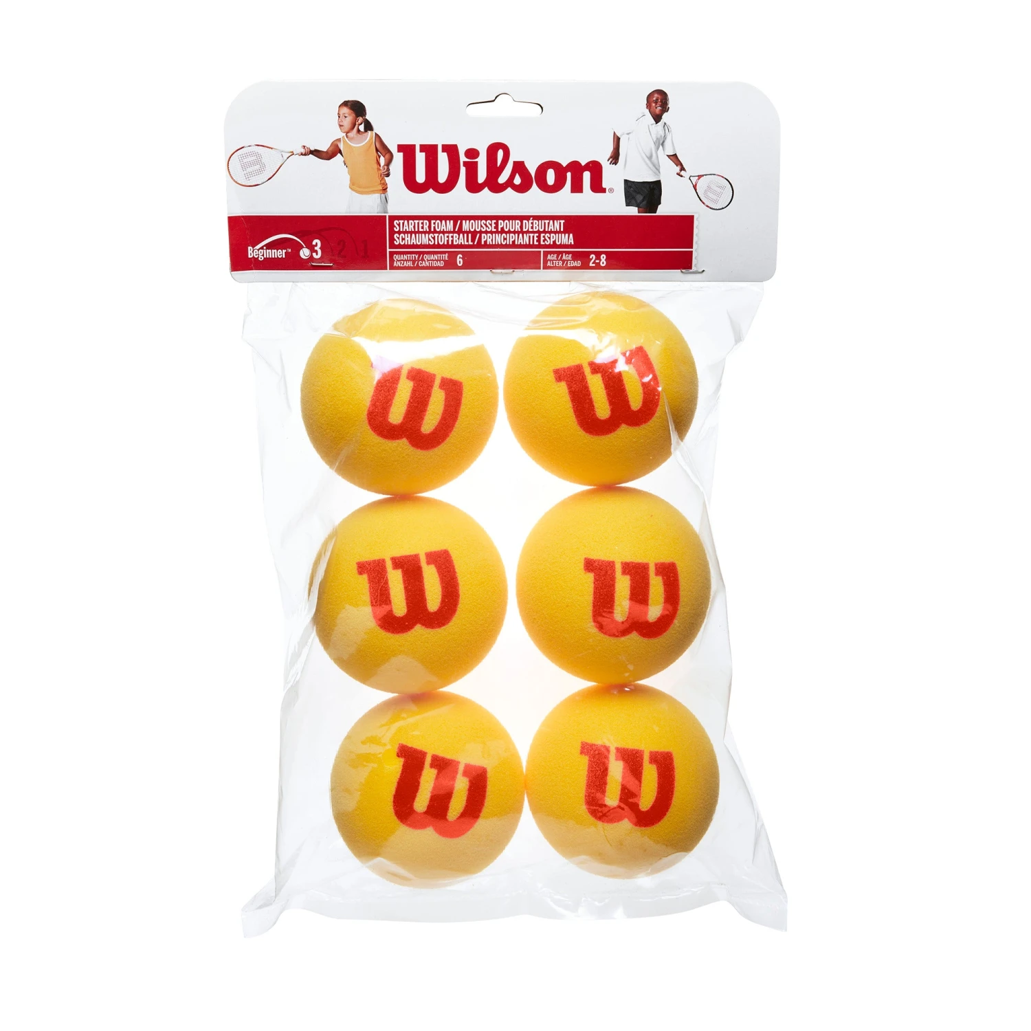 Wilson Starter Red Foam Junior Tennis Balls - 6 Ball Bag 3 Wilson Starter Red Foam Junior Tennis Balls - 6 Ball Bag