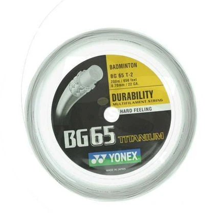 Yonex BG 65Ti Badminton String Reel (White) 3 Yonex BG 65Ti Badminton String Reel (White)