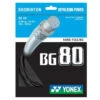 Yonex BG 80 Badminton String (Black) -YONEX Store Yonex BG 80 Badminton String blk
