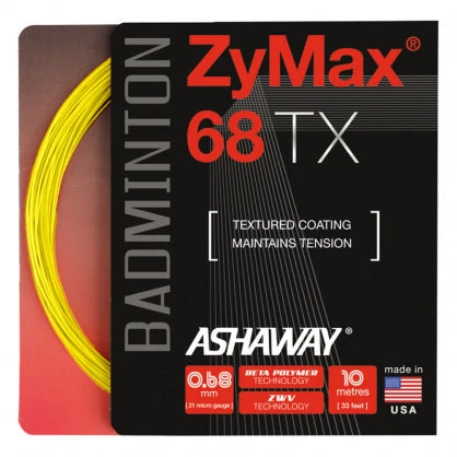 Ashaway ZyMax 68 TX Badminton String (Optic Yellow) 3 Ashaway ZyMax 68 TX Badminton String (Optic Yellow)
