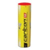 Carlton F2 Nylon Badminton Shuttlecocks (Yellow) (Red Cap) 2 Carlton F2 Nylon Badminton Shuttlecocks (Yellow) (Red Cap) -YONEX Store f2red